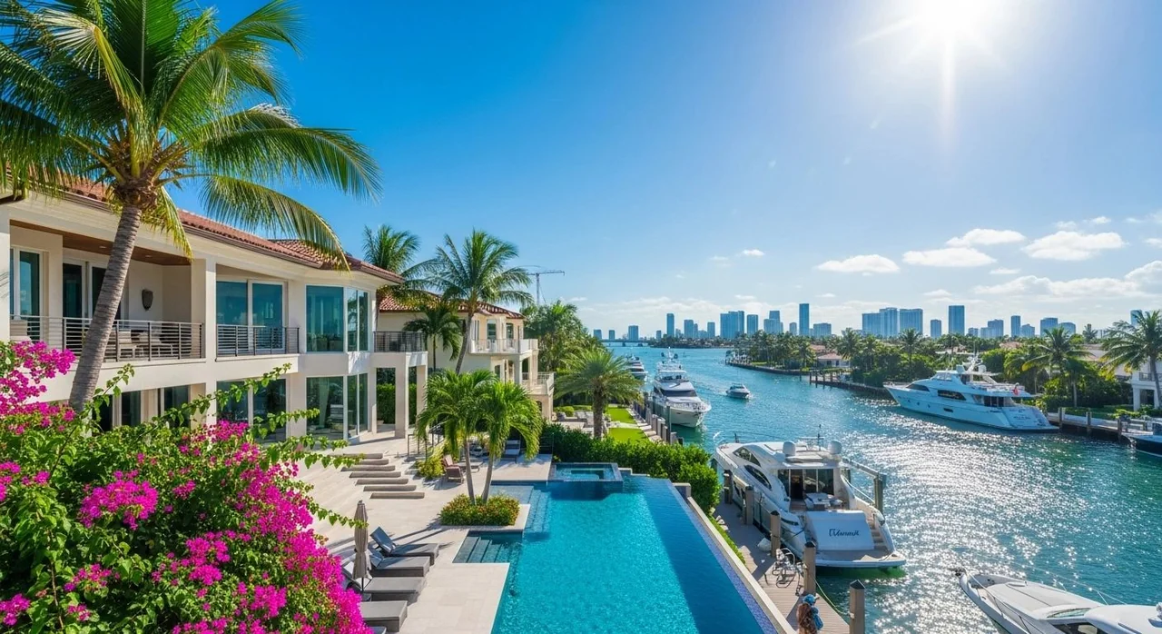 Waterfront homes and pool from the original Group website